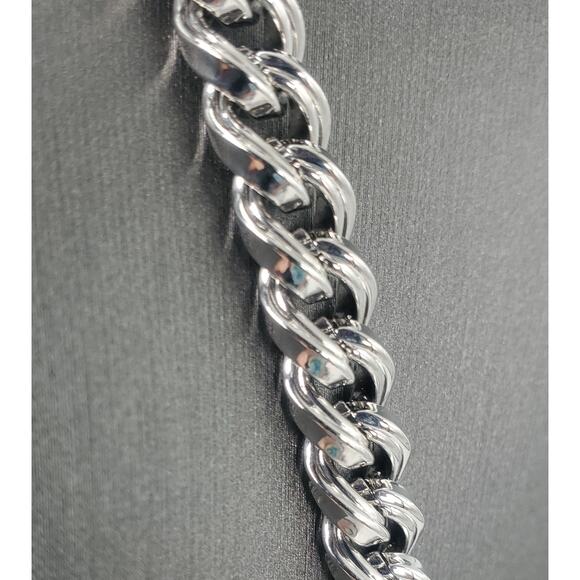 Cat Deeley SYTYCD Bold Chunky Austrian Crystal Long Medallion Statement Necklace - Picture 6 of 7